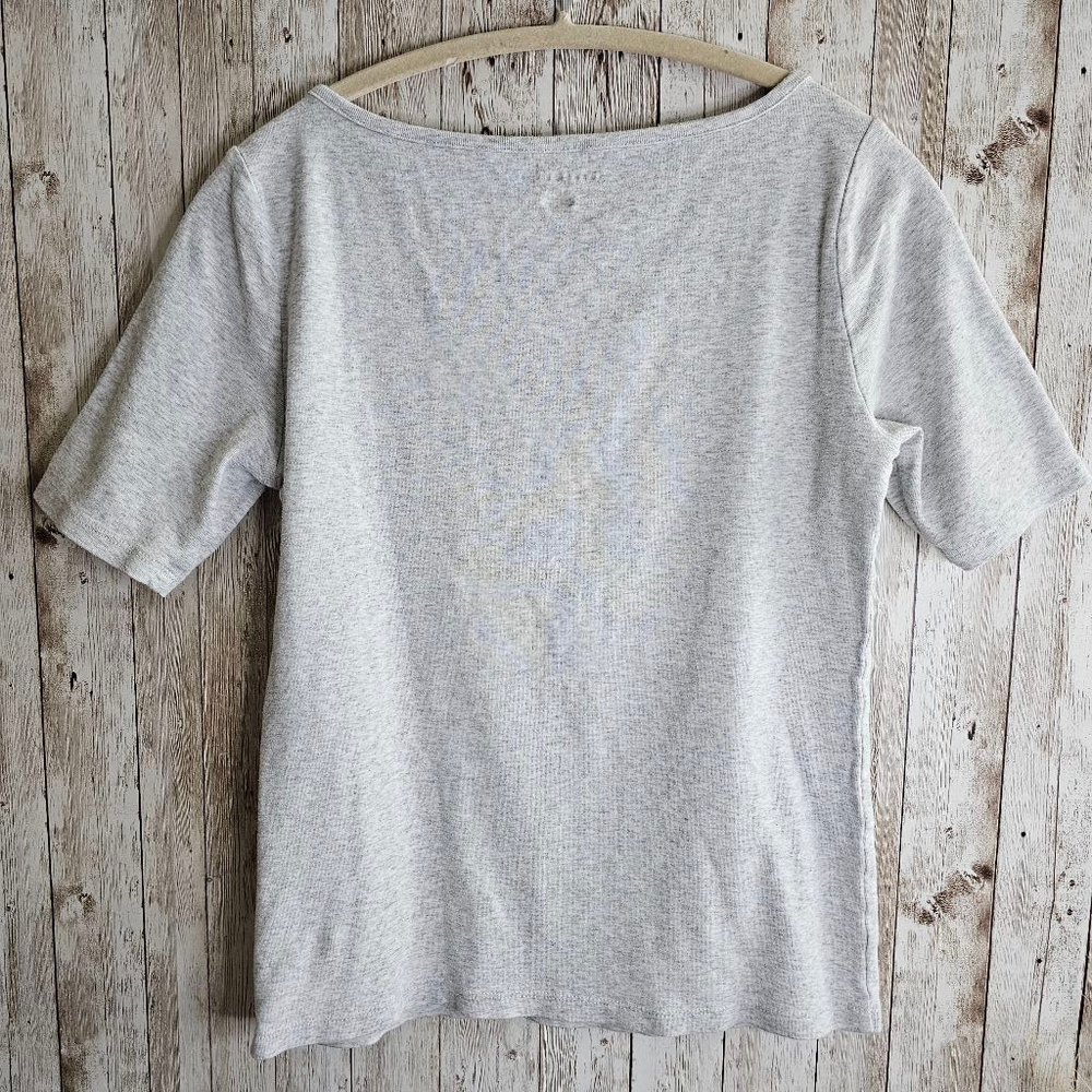 Women's Tommy Hilfiger Light Gray T-Shirt Size S - Picture 8 of 8